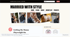 Desktop Screenshot of marriedwithstyle.com